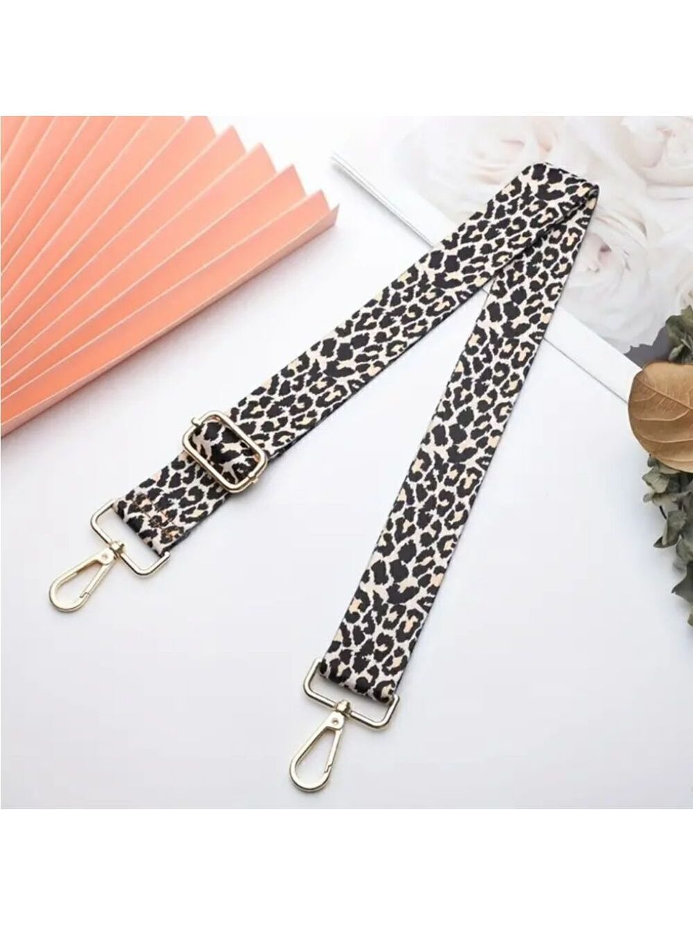 Leopard Print Adjustable Wide Bag Strap Replacement Crossbody Shoulder Strap - Picture 14 of 14